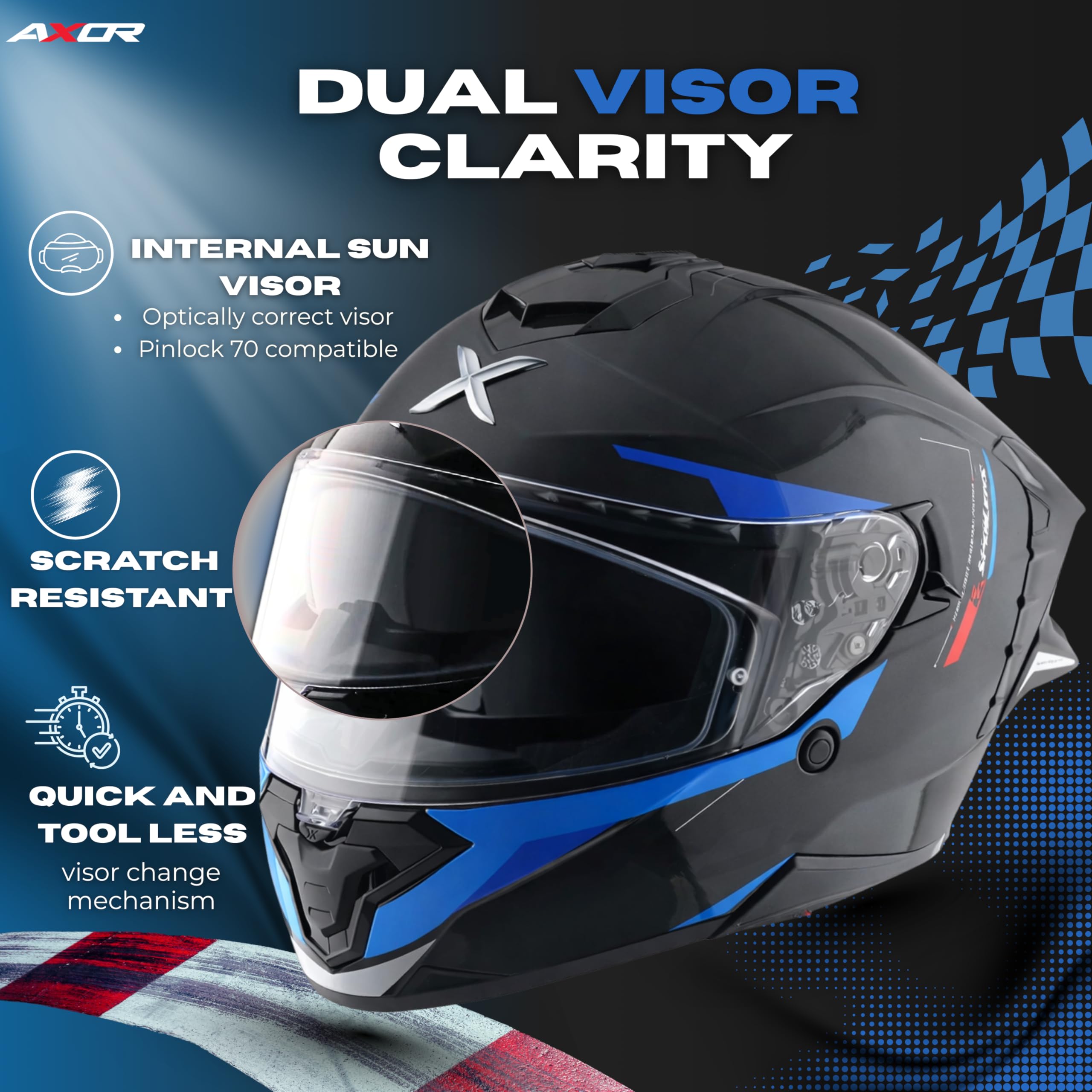 JOKERD＜EXTREME INSPIRE＞PEACE KEEPER Brutale Kryptic Dual Spoiler Helmet : Amazon.in: Beauty